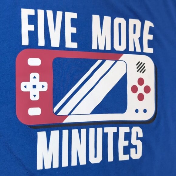 3/$20 Childrens Place Tshirt Short Sleeve Top Five More Minutes Video Game Boys - Picture 3 of 9